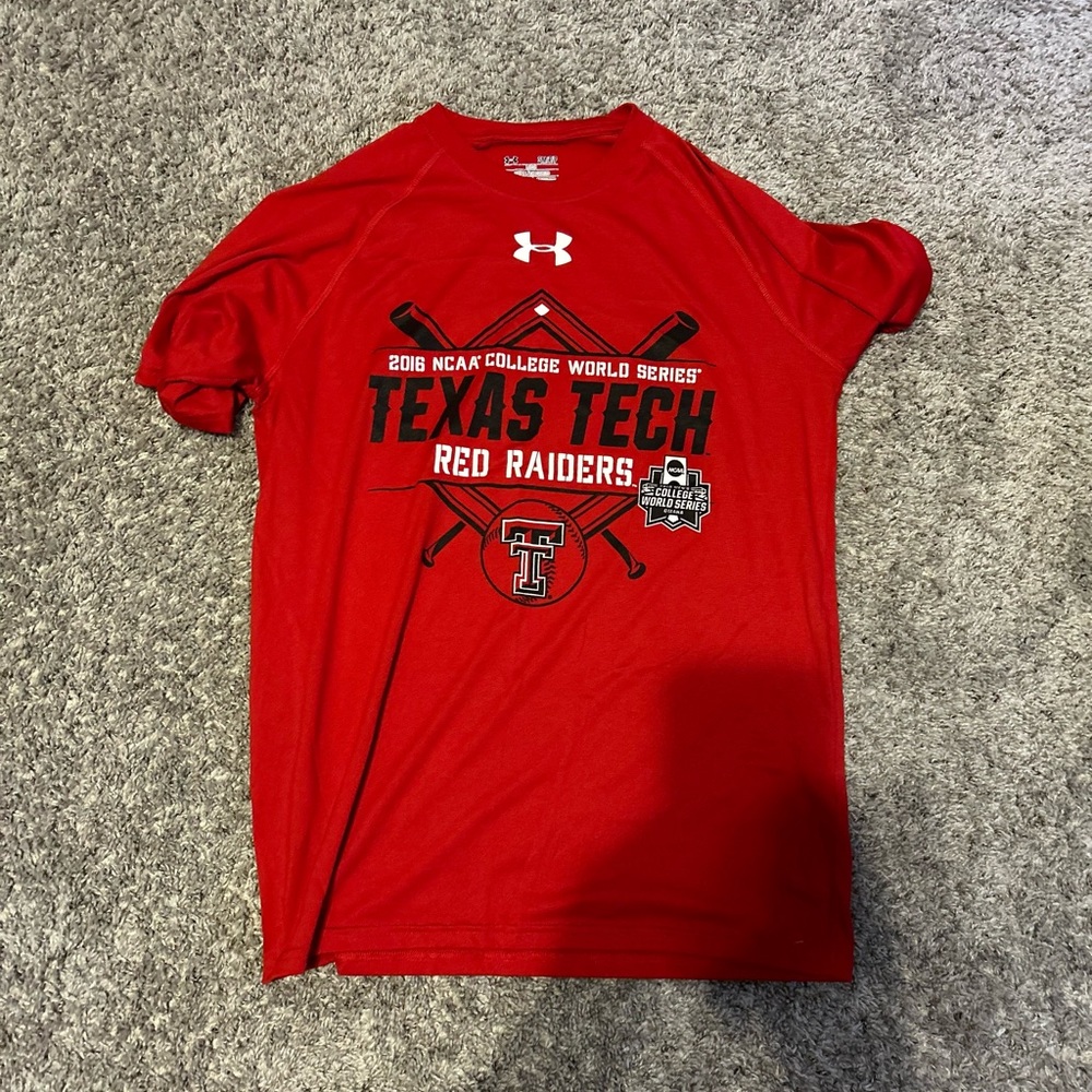 Texas tech baseball athletic shirt